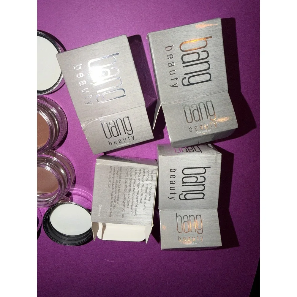 Bang Beauty Gel Eyeliner Chocolate 3.5g Pot Creamy Matte Longwear 4-Pack Set